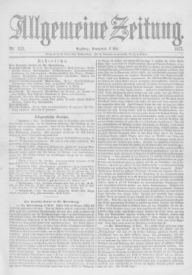 Allgemeine Zeitung Samstag 3. Mai 1873