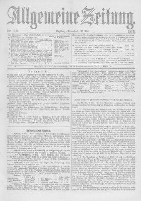 Allgemeine Zeitung Samstag 10. Mai 1873