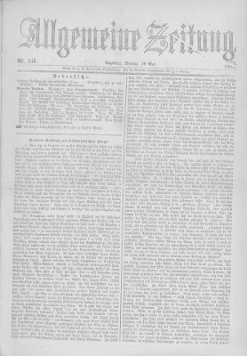 Allgemeine Zeitung Montag 26. Mai 1873