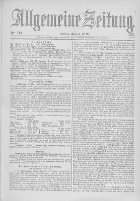 Allgemeine Zeitung Mittwoch 28. Mai 1873