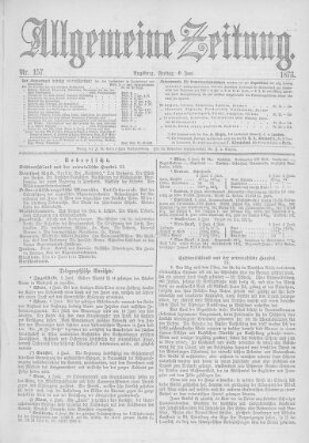 Allgemeine Zeitung Freitag 6. Juni 1873