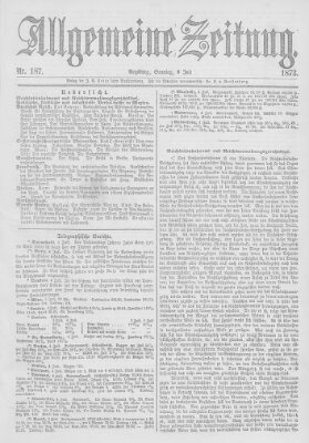 Allgemeine Zeitung Sonntag 6. Juli 1873