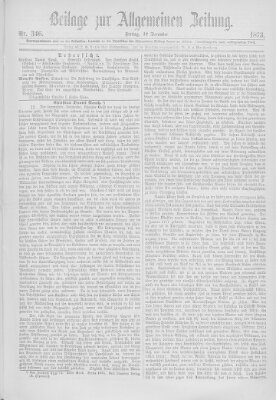 Allgemeine Zeitung Freitag 12. Dezember 1873