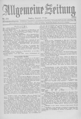 Allgemeine Zeitung Samstag 23. Juni 1877