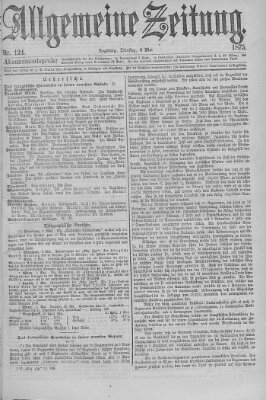 Allgemeine Zeitung Dienstag 4. Mai 1875