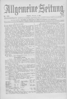 Allgemeine Zeitung Mittwoch 19. Mai 1875
