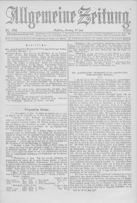 Allgemeine Zeitung Sonntag 13. Juni 1875