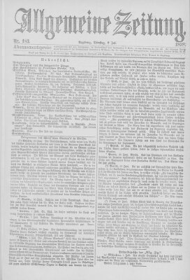 Allgemeine Zeitung Dienstag 2. Juli 1878