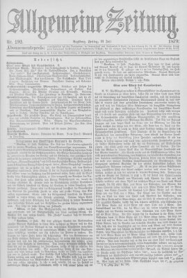 Allgemeine Zeitung Freitag 11. Juli 1879