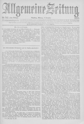 Allgemeine Zeitung Montag 6. Dezember 1880