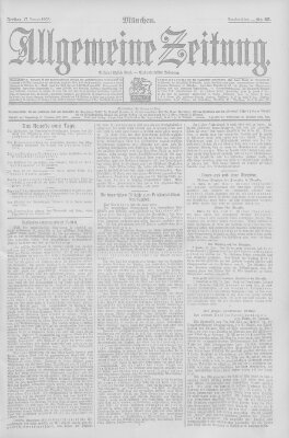 Allgemeine Zeitung Freitag 17. Januar 1908