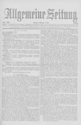 Allgemeine Zeitung Mittwoch 9. Mai 1883