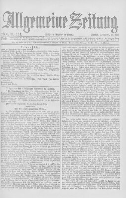 Allgemeine Zeitung Samstag 15. Mai 1886