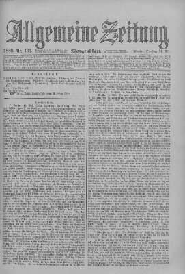 Allgemeine Zeitung Dienstag 14. Mai 1889