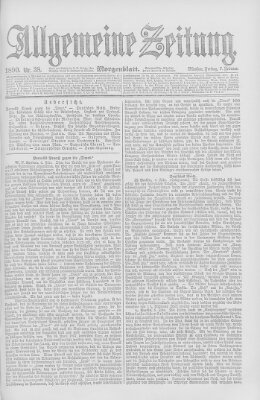 Allgemeine Zeitung Freitag 7. Februar 1890