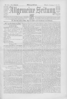 Allgemeine Zeitung Sonntag 25. Mai 1890