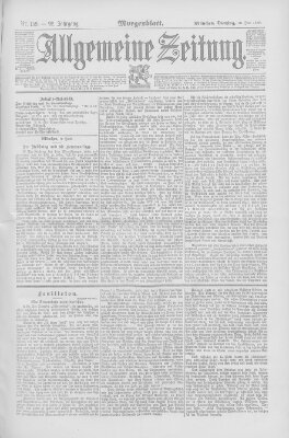 Allgemeine Zeitung Dienstag 10. Juni 1890