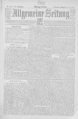 Allgemeine Zeitung Mittwoch 1. Oktober 1890