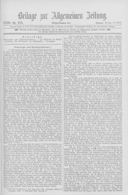 Allgemeine Zeitung Freitag 25. April 1890
