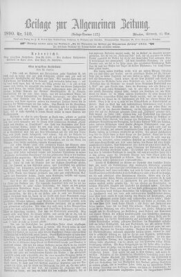 Allgemeine Zeitung Mittwoch 21. Mai 1890