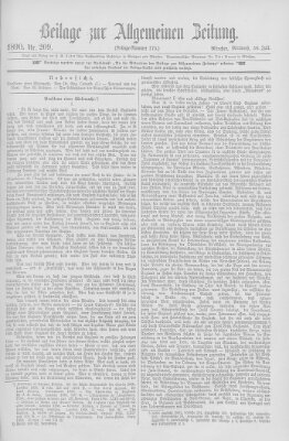 Allgemeine Zeitung Mittwoch 30. Juli 1890
