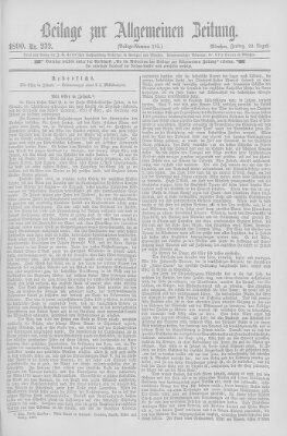 Allgemeine Zeitung Freitag 22. August 1890