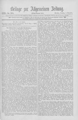 Allgemeine Zeitung Samstag 8. November 1890