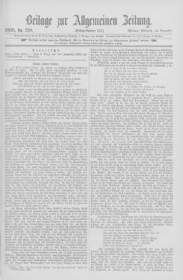 Allgemeine Zeitung Mittwoch 26. November 1890