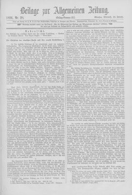 Allgemeine Zeitung Mittwoch 28. Januar 1891