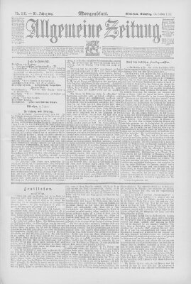 Allgemeine Zeitung Samstag 10. Oktober 1891