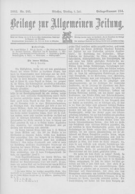 Allgemeine Zeitung Dienstag 5. Juli 1892