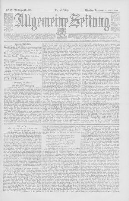 Allgemeine Zeitung Dienstag 21. Februar 1893