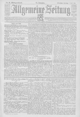 Allgemeine Zeitung Freitag 7. April 1893