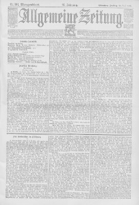 Allgemeine Zeitung Freitag 14. April 1893