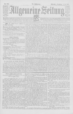 Allgemeine Zeitung Sonntag 23. Juli 1893