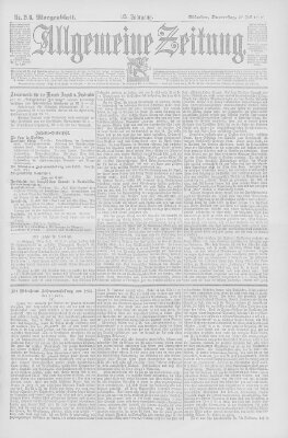Allgemeine Zeitung Donnerstag 27. Juli 1893