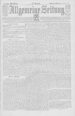 Allgemeine Zeitung Montag 6. November 1893