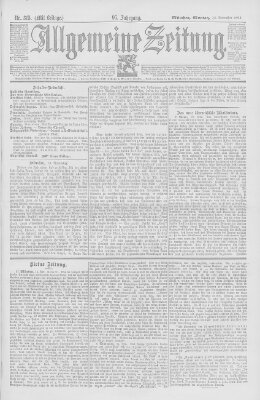 Allgemeine Zeitung Montag 13. November 1893