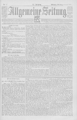 Allgemeine Zeitung Sonntag 28. Januar 1894