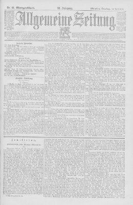 Allgemeine Zeitung Dienstag 10. April 1894