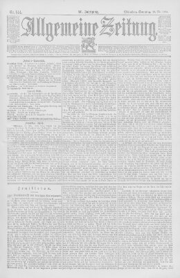 Allgemeine Zeitung Sonntag 27. Mai 1894