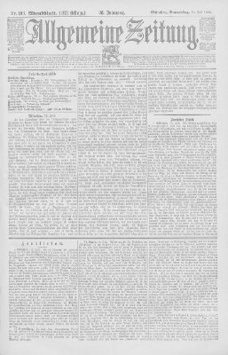 Allgemeine Zeitung Donnerstag 12. Juli 1894