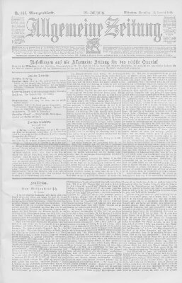 Allgemeine Zeitung Samstag 15. Dezember 1894
