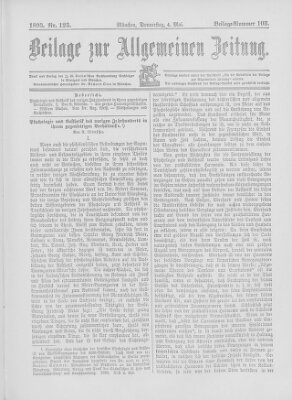 Allgemeine Zeitung Donnerstag 4. Mai 1893