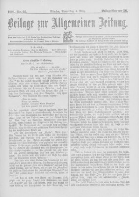 Allgemeine Zeitung Donnerstag 8. März 1894