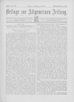 Allgemeine Zeitung Dienstag 28. August 1894