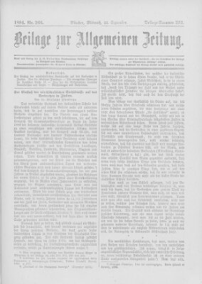 Allgemeine Zeitung Mittwoch 26. September 1894