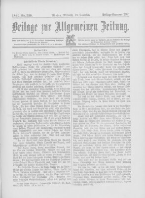 Allgemeine Zeitung Mittwoch 19. Dezember 1894