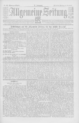 Allgemeine Zeitung Freitag 22. März 1895