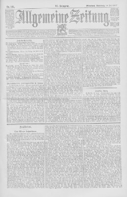 Allgemeine Zeitung Sonntag 16. Juni 1895